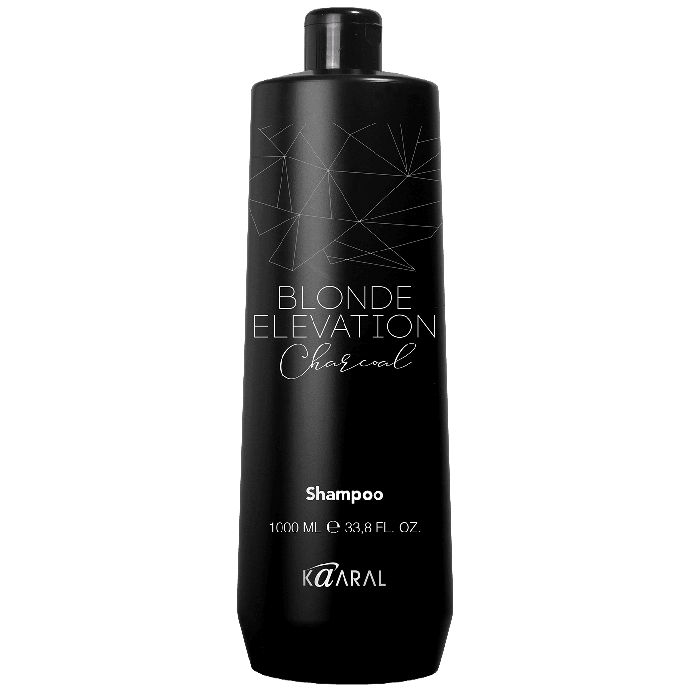 Чорний вугільний тонуючий шампунь для освітленого волосся Kaaral Blonde elevation Charcoal 1000 мл